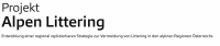 Alpen Littering - Schriftzug mit Text